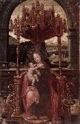 unknow artist The virgin and child enthroned Sweden oil painting artist